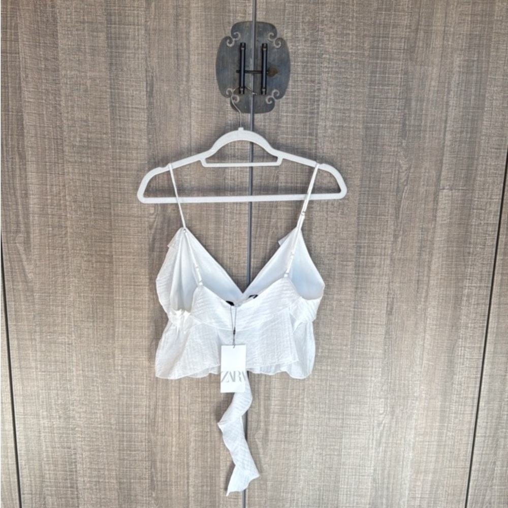 Zara Textured Ruffled Top - Picture 9 of 16